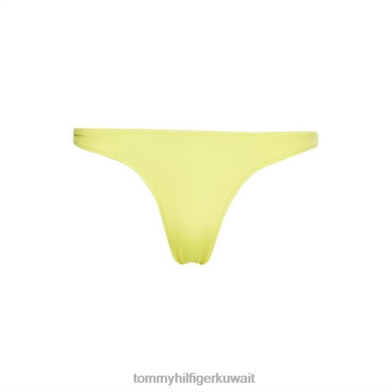 أصفر مغناطيسي Tommy Hilfiger بيكيني صفيق عالي الساق 4464420443