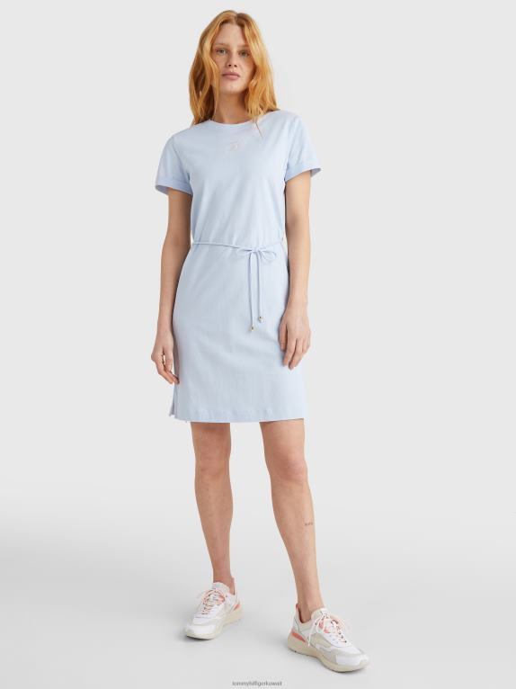 أزرق منسم Tommy Hilfiger فستان قصير برباط الخصر 446442049