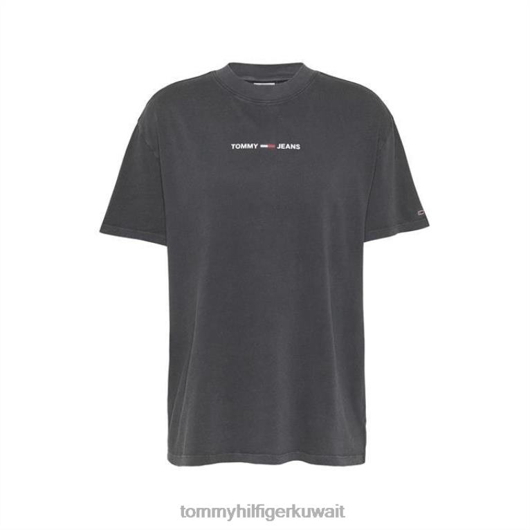 أسود Tommy Hilfiger تي شيرت عاكس كبير الحجم 4464420503