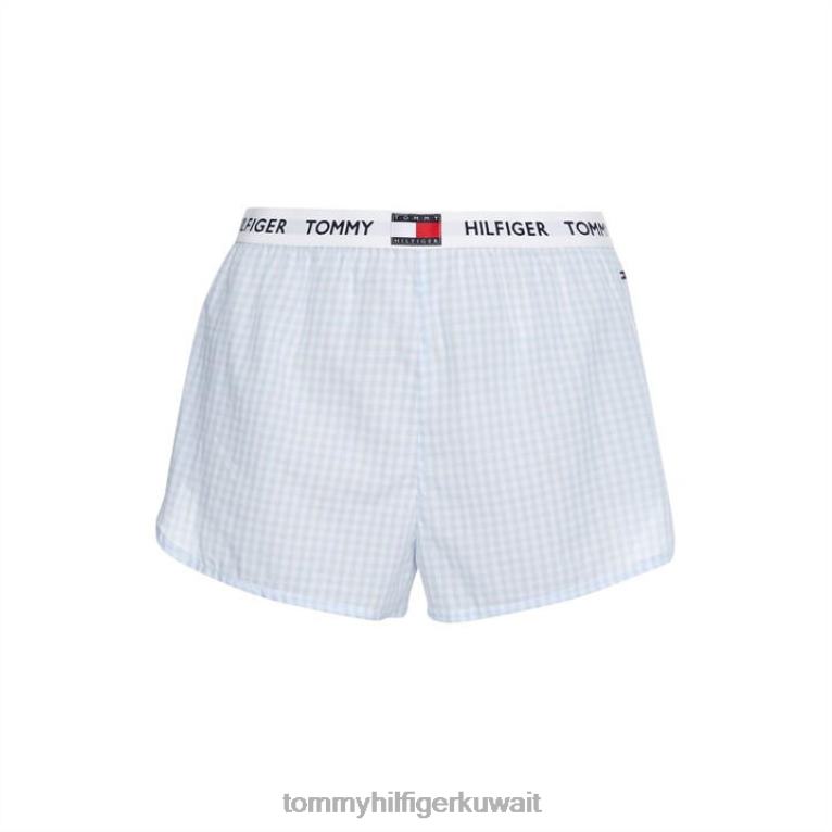 أزرق Tommy Hilfiger القماش القطني قصير 4464420522