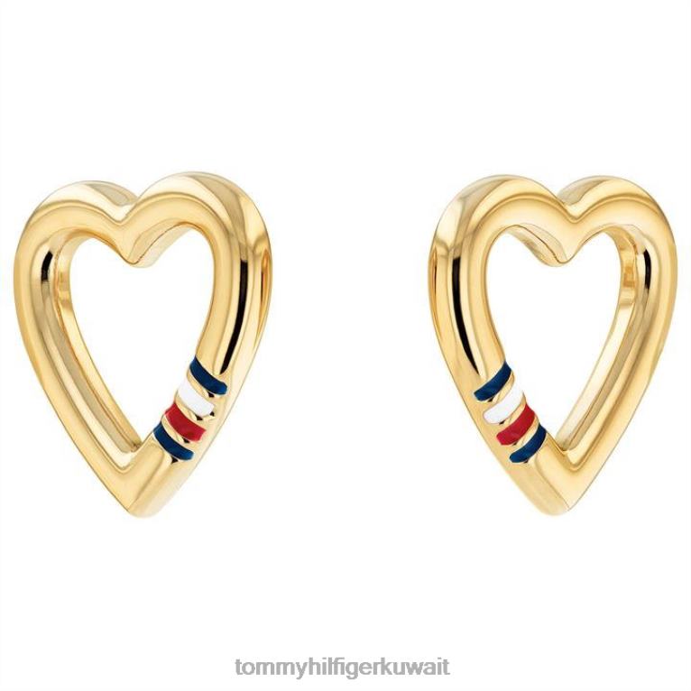 ذهب Tommy Hilfiger أقراط القلب 4464420557