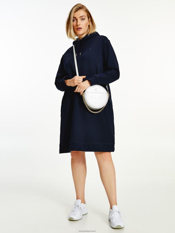 سماء الصحراء Tommy Hilfiger منحنى هوديي فستان قصير منتظم 446442056