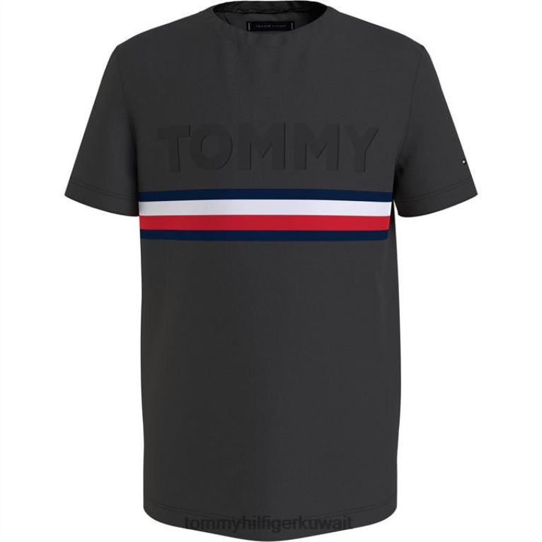 بي دي اس سوداء Tommy Hilfiger تنقش تي شيرت 4464420565
