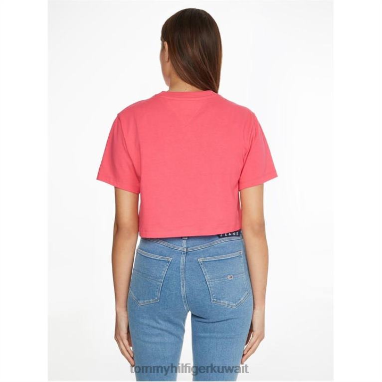 الوردي ث Tommy Hilfiger تي شيرت التنس المحاصيل 4464420570