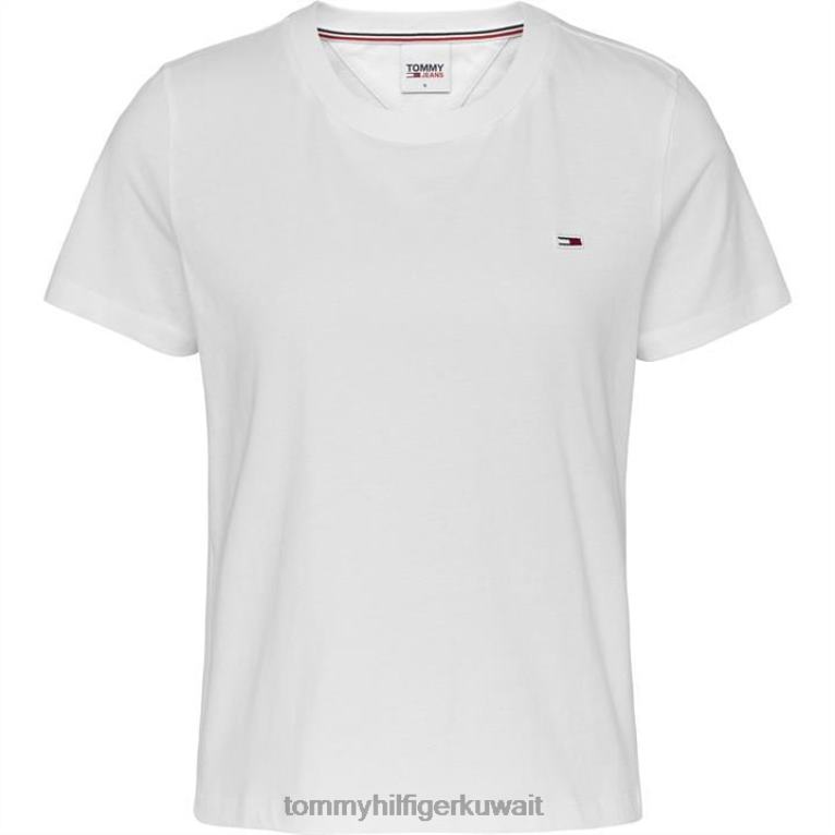 أبيض Tommy Hilfiger رقبة دائرية من الجيرسيه 4464420581