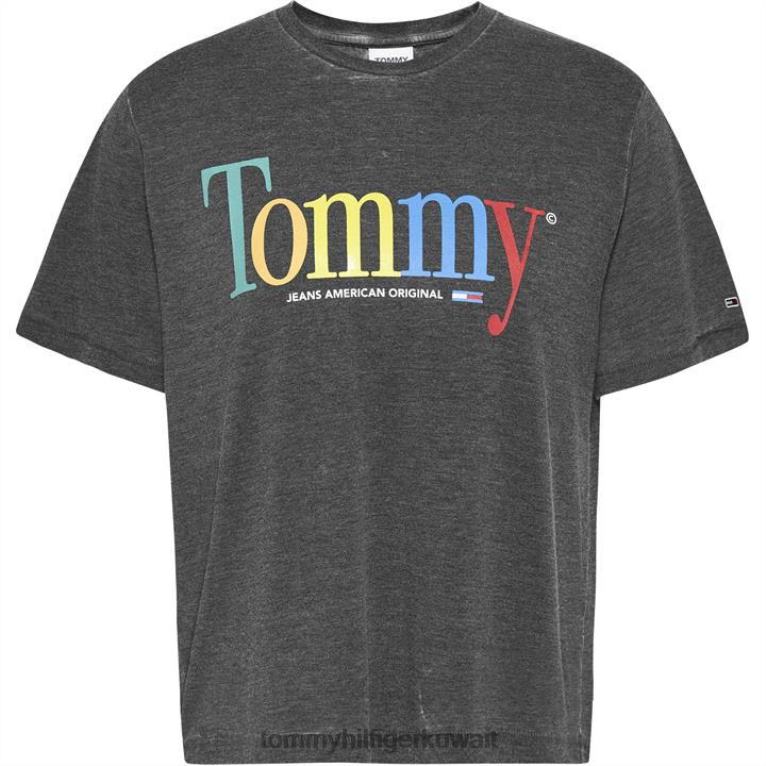 بي دي اس سوداء Tommy Hilfiger تي شيرت ملون مريح من تومي 4464420612