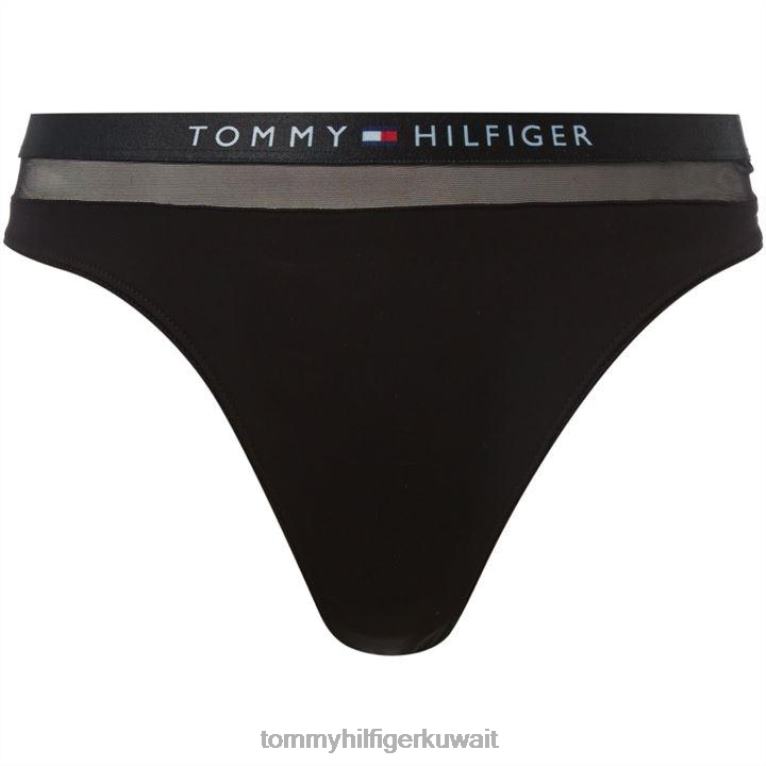 أسود Tommy Hilfiger ثونغ مرن للغاية 4464420624