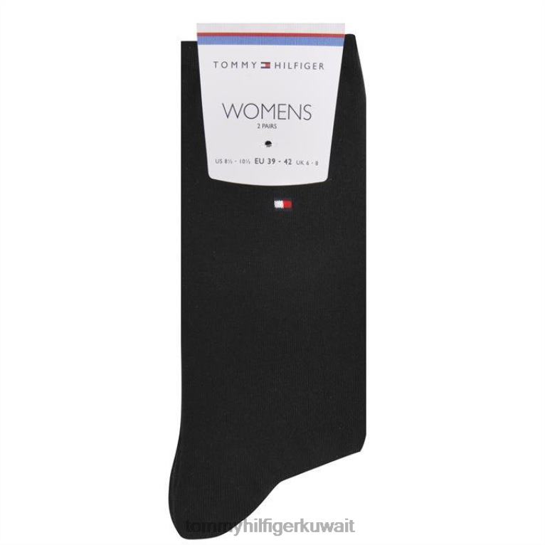 أسود Tommy Hilfiger عبوة من زوجين من الجوارب للكاحل 4464420650