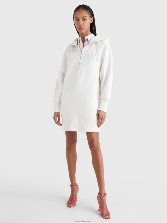 عاج Tommy Hilfiger فستان بقلنسوة كلاسيكي 446442067