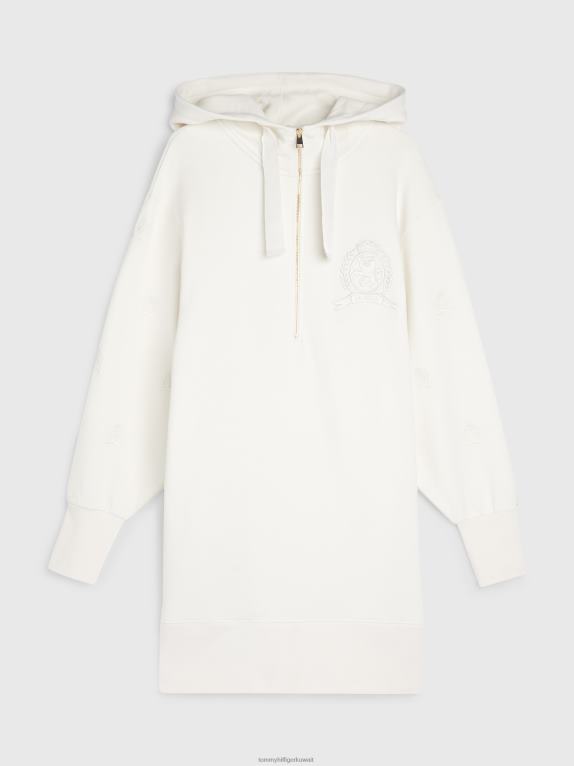 عاج Tommy Hilfiger فستان بقلنسوة كلاسيكي 446442067