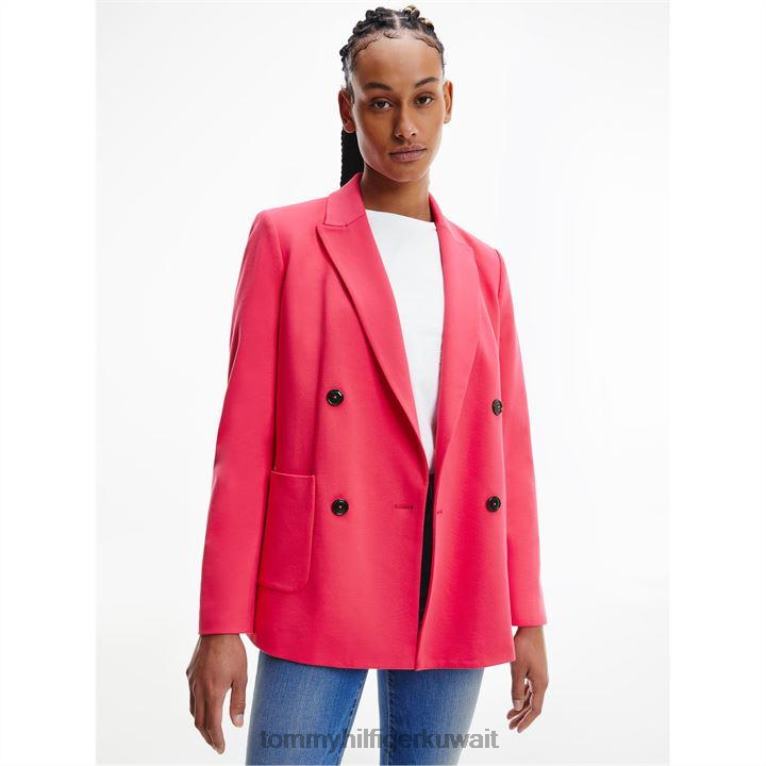لون القرنفل Tommy Hilfiger سترة بونتو ميلانو مزدوجة الصدر 4464420688