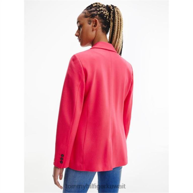 لون القرنفل Tommy Hilfiger سترة بونتو ميلانو مزدوجة الصدر 4464420688