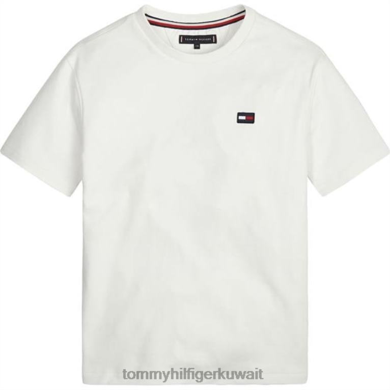 أبيض Tommy Hilfiger تي شيرت بطبعة خلفية 4464420701
