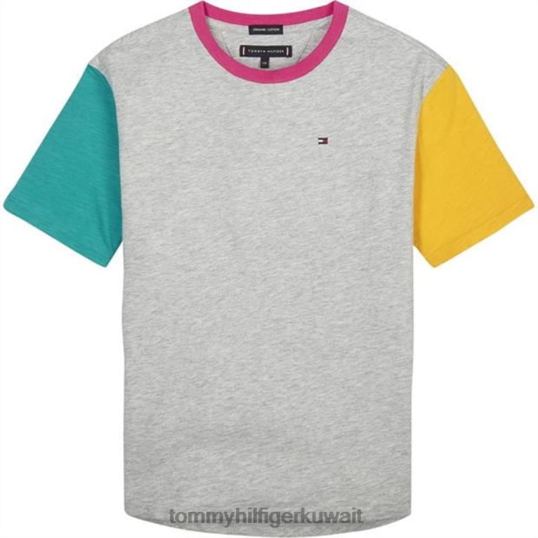 رمادي فاتح Tommy Hilfiger الأولاد تي شيرت ملون 4464420706