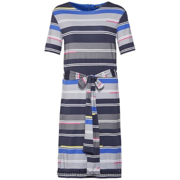 متعدد الألوان Tommy Hilfiger راي فستان مخطط 4464420713