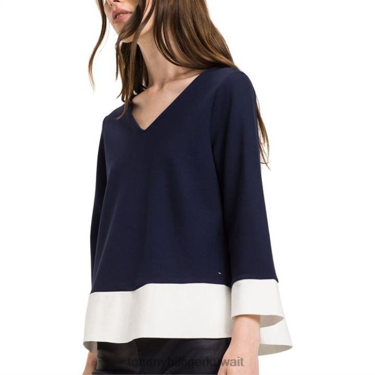 القوات البحرية Tommy Hilfiger ايمي بلوك الأعلى 4464420732