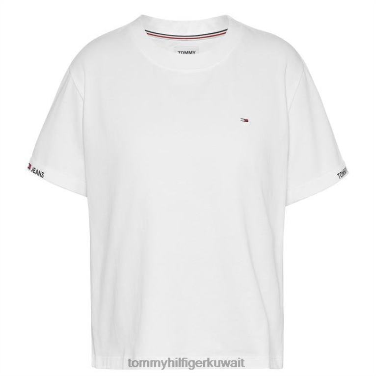 يبر الأبيض Tommy Hilfiger تي شيرت طفل متباين 4464420754