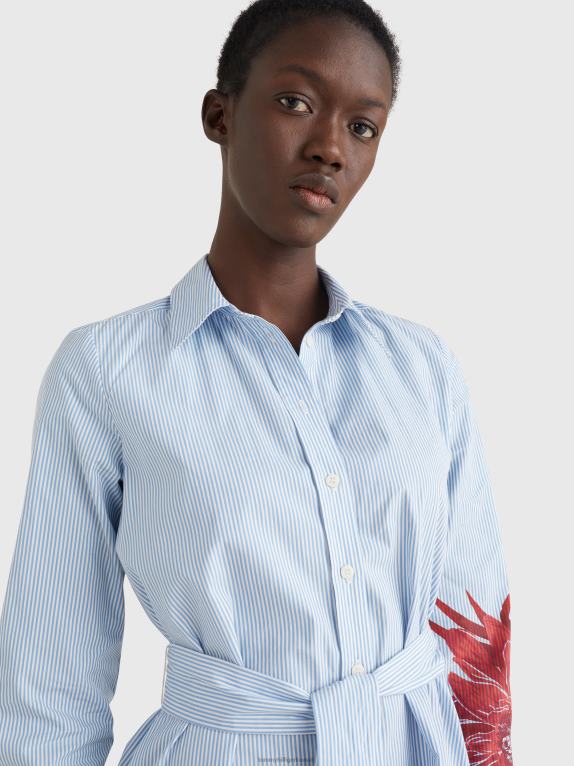 زهرة الجزيرة/شريط إيثاكا Tommy Hilfiger فستان قميص بطبعة زهور من تصميم إيثاكا 446442079