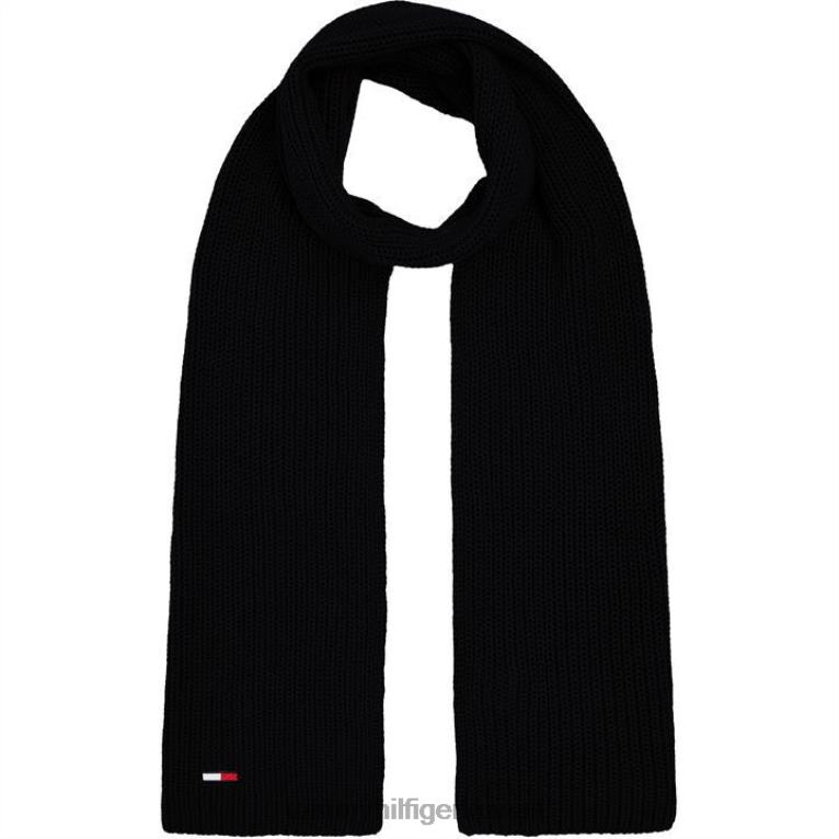 أسود Tommy Hilfiger وشاح الضلع الأساسي من تومي جينز 4464420855