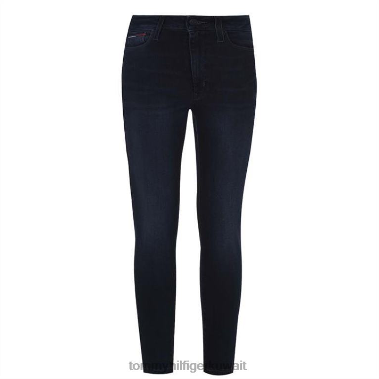 جين الأزرق Tommy Hilfiger جينز سيلفيا الضيق عالي الارتفاع 4464420872