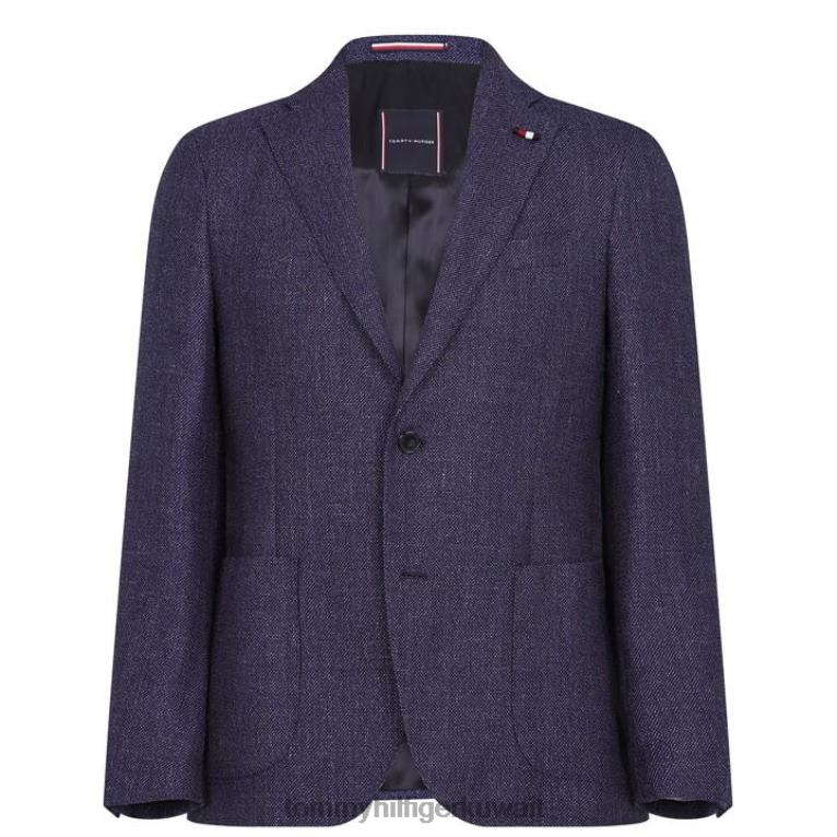 أزرق Tommy Hilfiger نسج السترة 4464420875