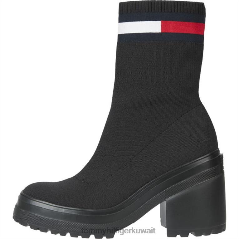 أسود Tommy Hilfiger حذاء محبوك مقاوم للماء 4464420920