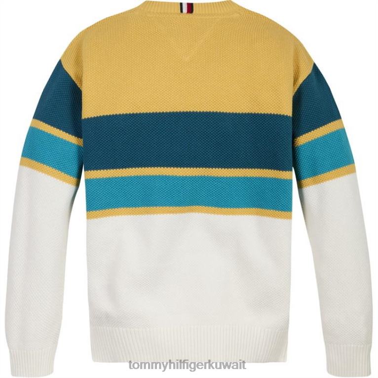 بنزين سي دبليو جي Tommy Hilfiger هيكل سترة الرجبي شريطية 4464420936