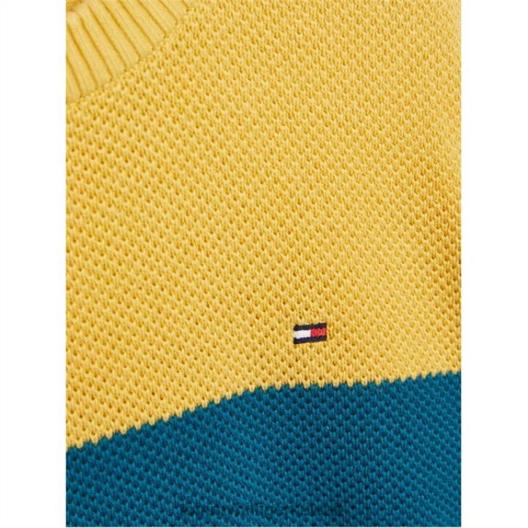 بنزين سي دبليو جي Tommy Hilfiger هيكل سترة الرجبي شريطية 4464420936