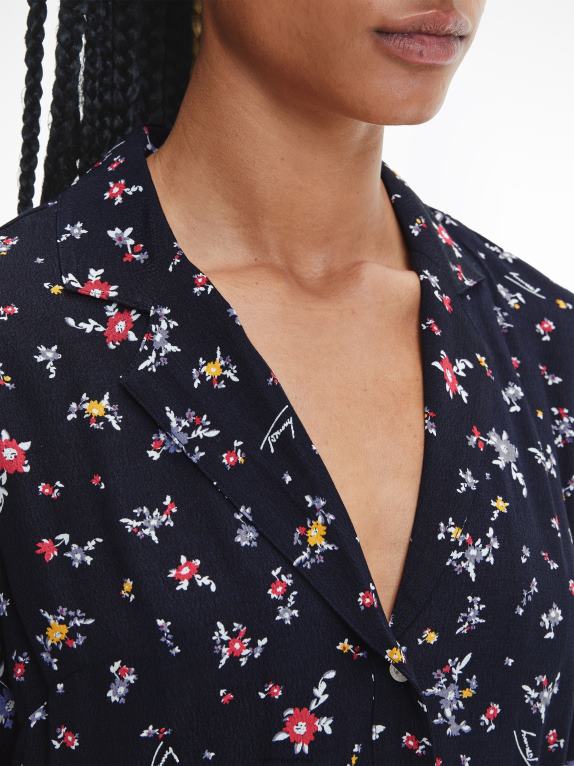 طباعة الأزهار Tommy Hilfiger فستان صغير مطبوع 446442093