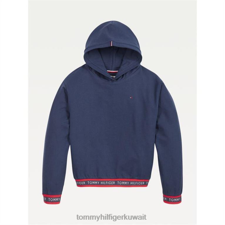 البحرية الشفق Tommy Hilfiger الرضع شعار هوديي 4464420958