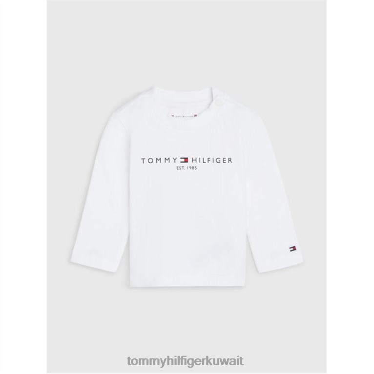 يبر ابيض Tommy Hilfiger تيشيرت أساسي للأطفال لتر/ثانية 4464420960