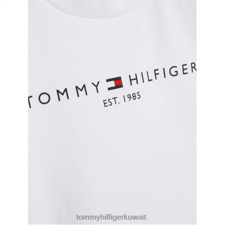 يبر ابيض Tommy Hilfiger تيشيرت أساسي للأطفال لتر/ثانية 4464420960