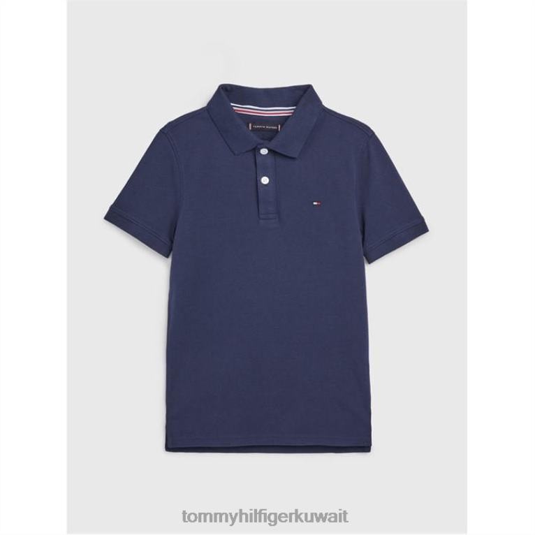 البحرية الشفق Tommy Hilfiger قميص بولو بأكمام قصيرة للأولاد الرضع 4464420965