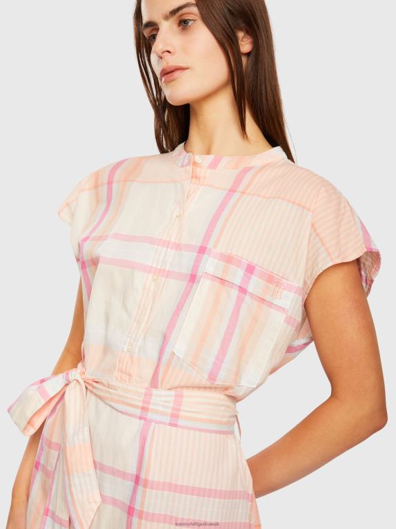 مدراس خفيفة / خوخ غروب الشمس Tommy Hilfiger فستان مدراس مريح 446442104