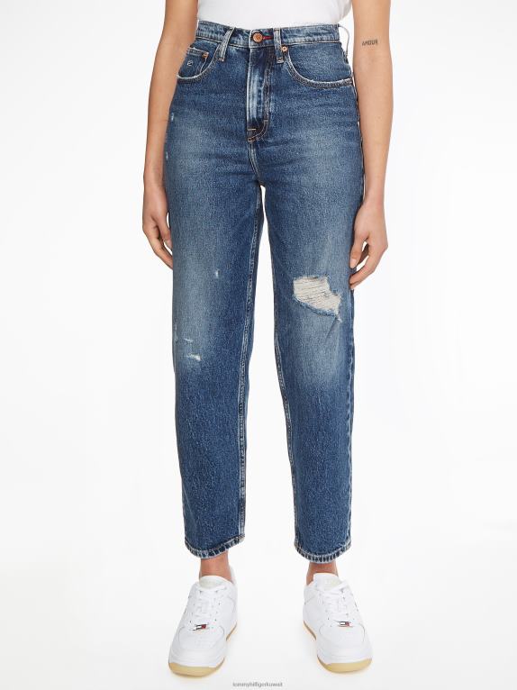 وسط الدنيم Tommy Hilfiger أمي جينز مدبب عالي الارتفاع 446442131