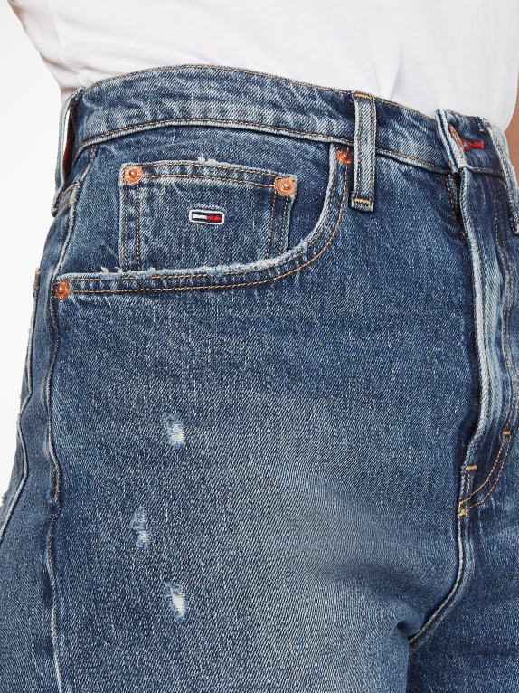 وسط الدنيم Tommy Hilfiger أمي جينز مدبب عالي الارتفاع 446442131