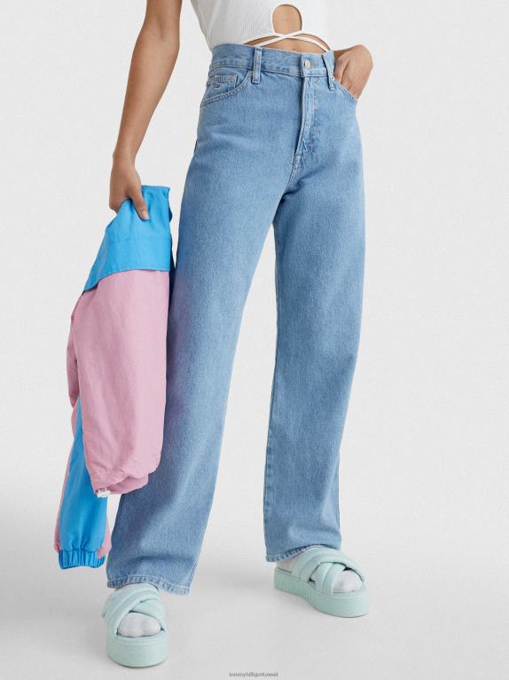 ضوء الدنيم Tommy Hilfiger بيتسي جينز فضفاض متوسط ​​الارتفاع 446442150