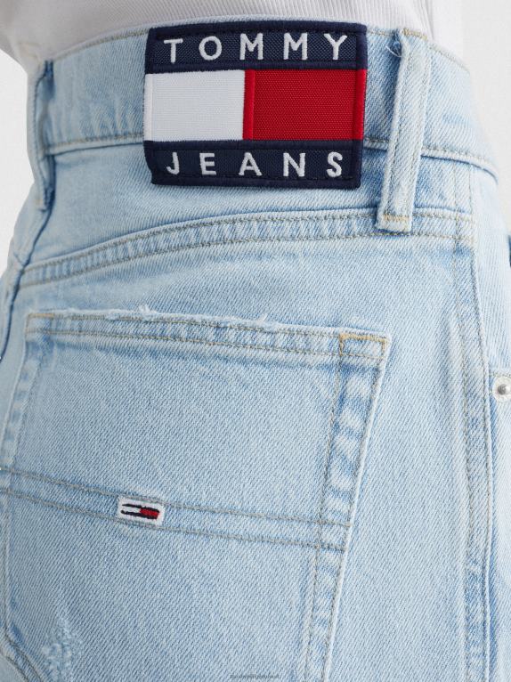 ضوء الدنيم Tommy Hilfiger بيتسي جينز متوسط ​​الارتفاع فضفاض وممزق 446442154
