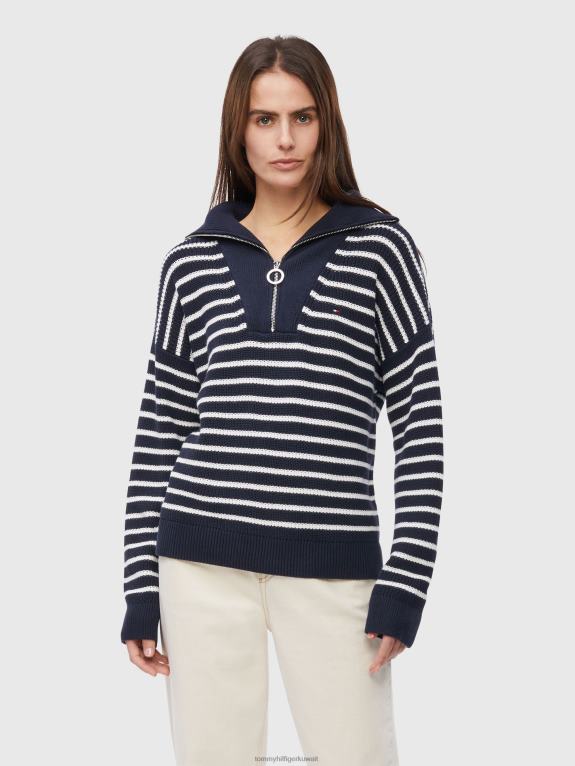 شريط بريتون/سماء الصحراء إكرو Tommy Hilfiger سترة مخططة هايانا 446442183
