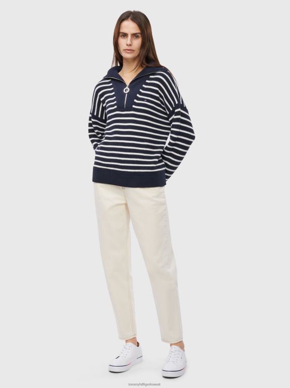 شريط بريتون/سماء الصحراء إكرو Tommy Hilfiger سترة مخططة هايانا 446442183