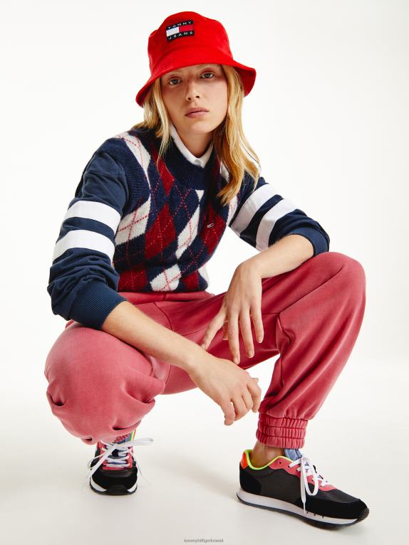 الشفق البحرية/متعددة Tommy Hilfiger سترة قصيرة من مزيج الصوف بتصميم أرجايل 446442224