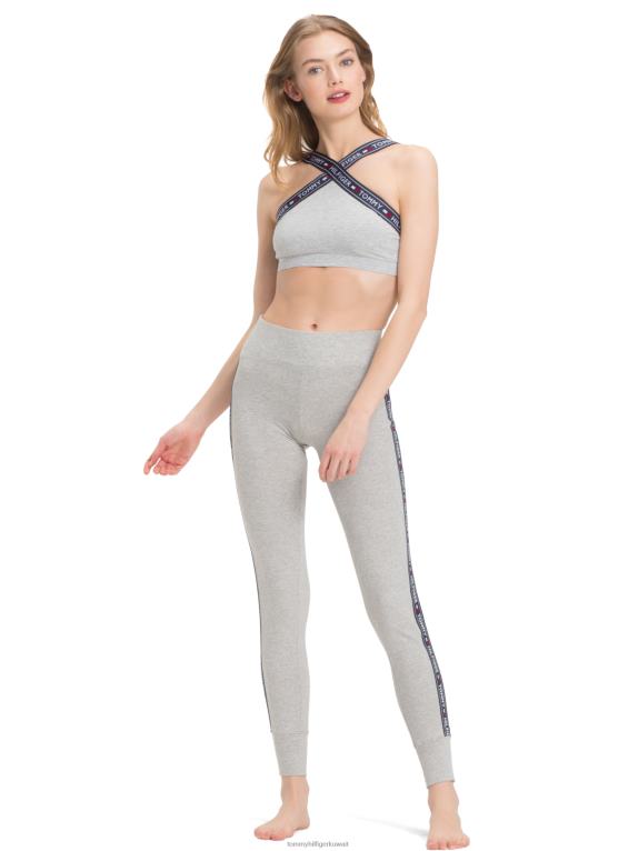 هيذر رمادي Tommy Hilfiger طماق الشعار الجانبي 446442254