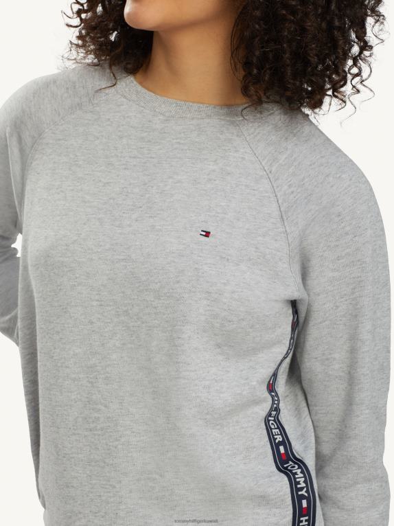 هيذر رمادي Tommy Hilfiger البلوز أصيلة 446442261