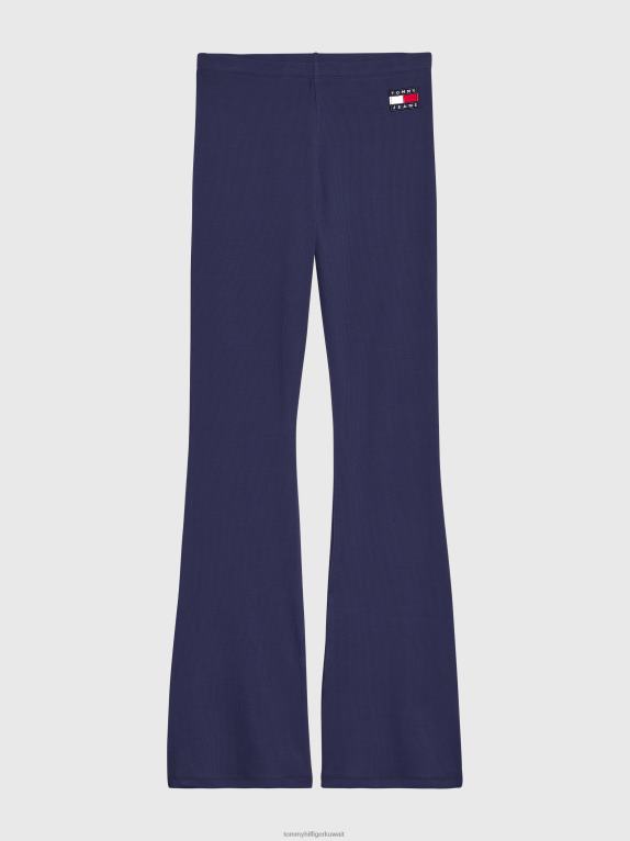 البحرية الشفق Tommy Hilfiger شارة طماق نحيفة كاملة الطول 446442277