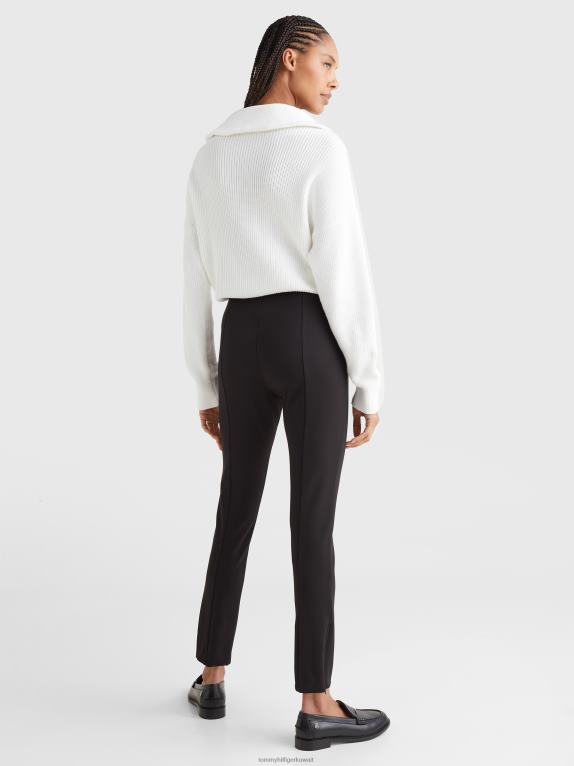 أسود Tommy Hilfiger طماق نحيفة بطول كامل 446442311