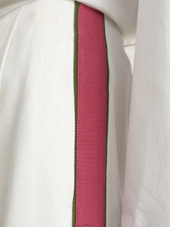 بيج فاتح Tommy Hilfiger أيقونات بنطال واسع الساق 446442313