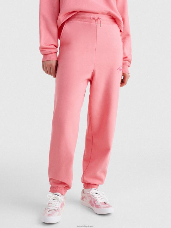 وردة الحديقة Tommy Hilfiger بنطال رياضي من الجيرسيه المُعاد تدويره بشعار مميز 446442314