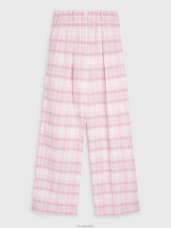 وردي فاتح باستيل Tommy Hilfiger بنطال كاروهات مدراس 446442332