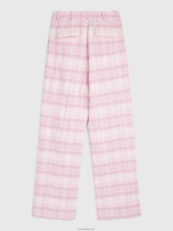 وردي فاتح باستيل Tommy Hilfiger بنطال كاروهات مدراس 446442332