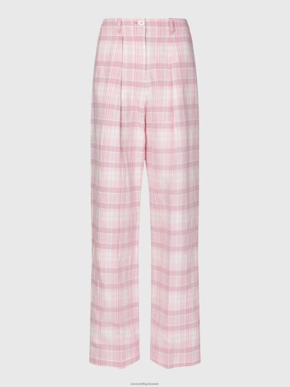 وردي فاتح باستيل Tommy Hilfiger بنطال كاروهات مدراس 446442332